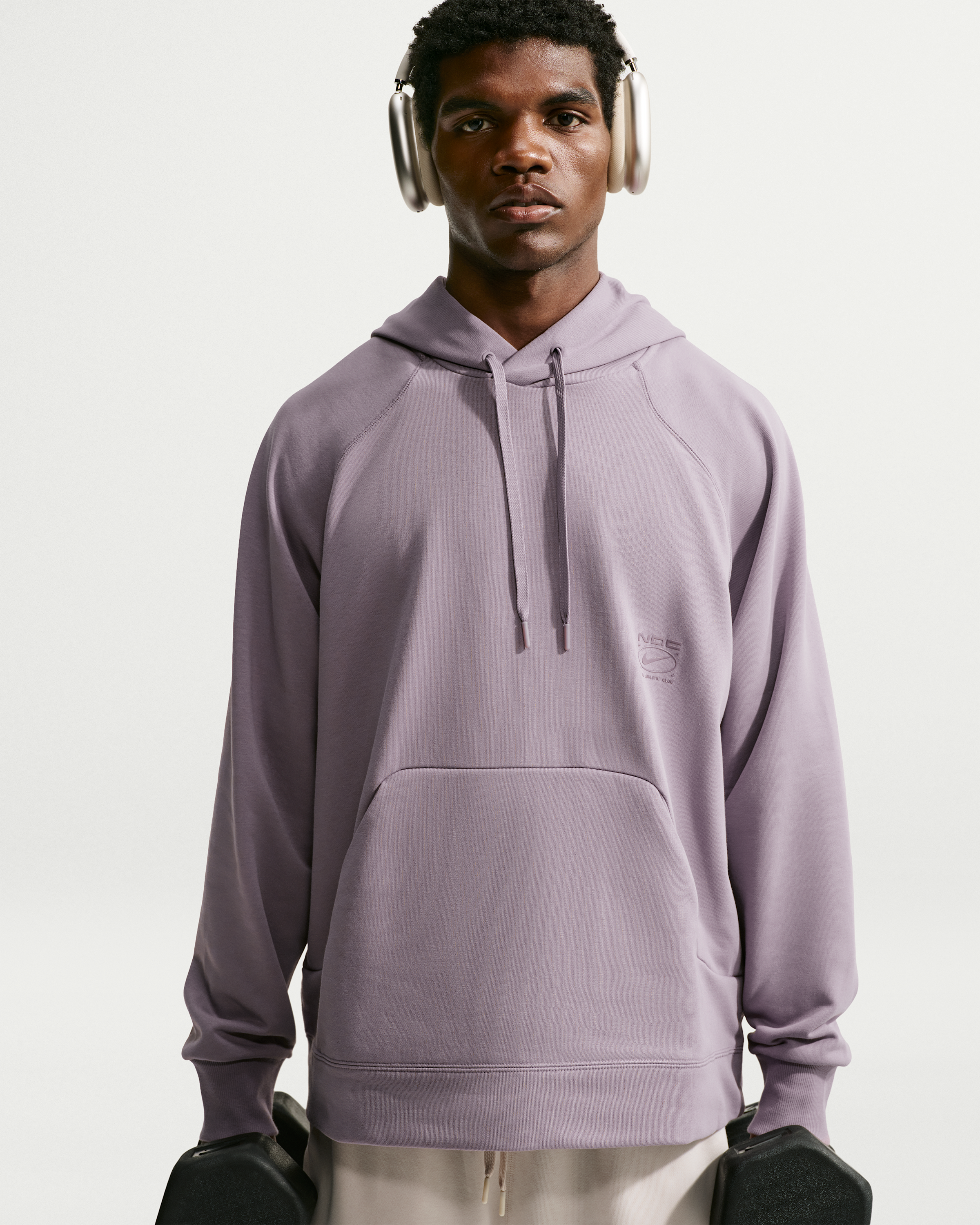 Nike N.A.C. Men's Dri-FIT Oversized Fleece Training Hoodie - Purple Smoke/Purple Smoke - View 1