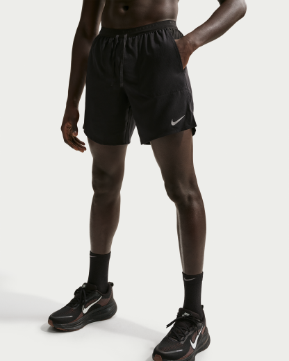 Nike Stride Men's Dri-FIT 18cm (approx.) 2-in-1 Running Shorts - Black - View 2