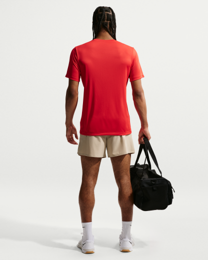 Nike Men's Dri-FIT Training T-Shirt - University Red/Black - View 5