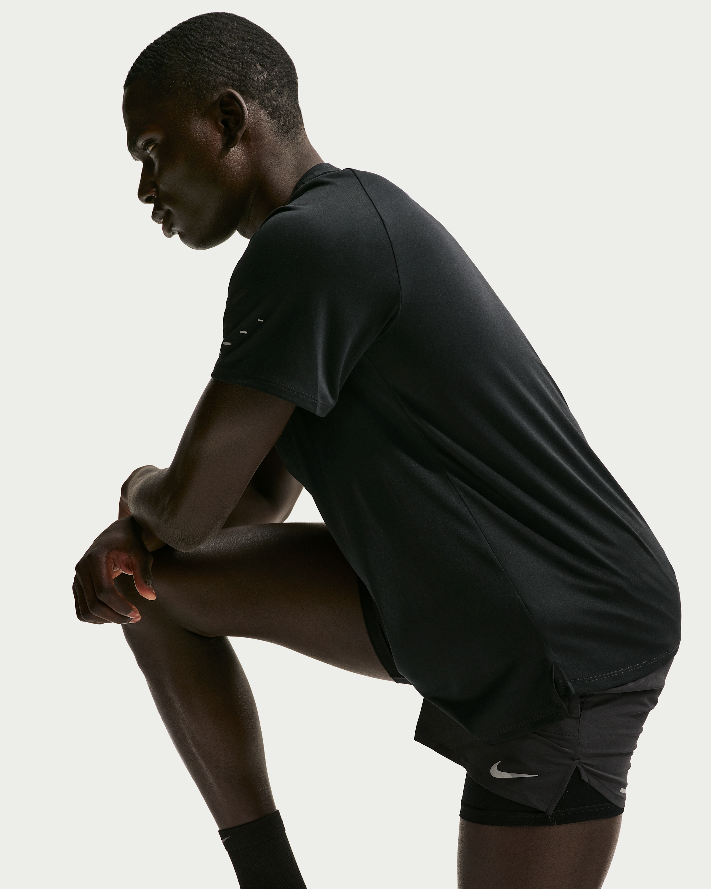 Nike Stride Men's Dri-FIT ADV Short-Sleeve Running Top - Black - View 7