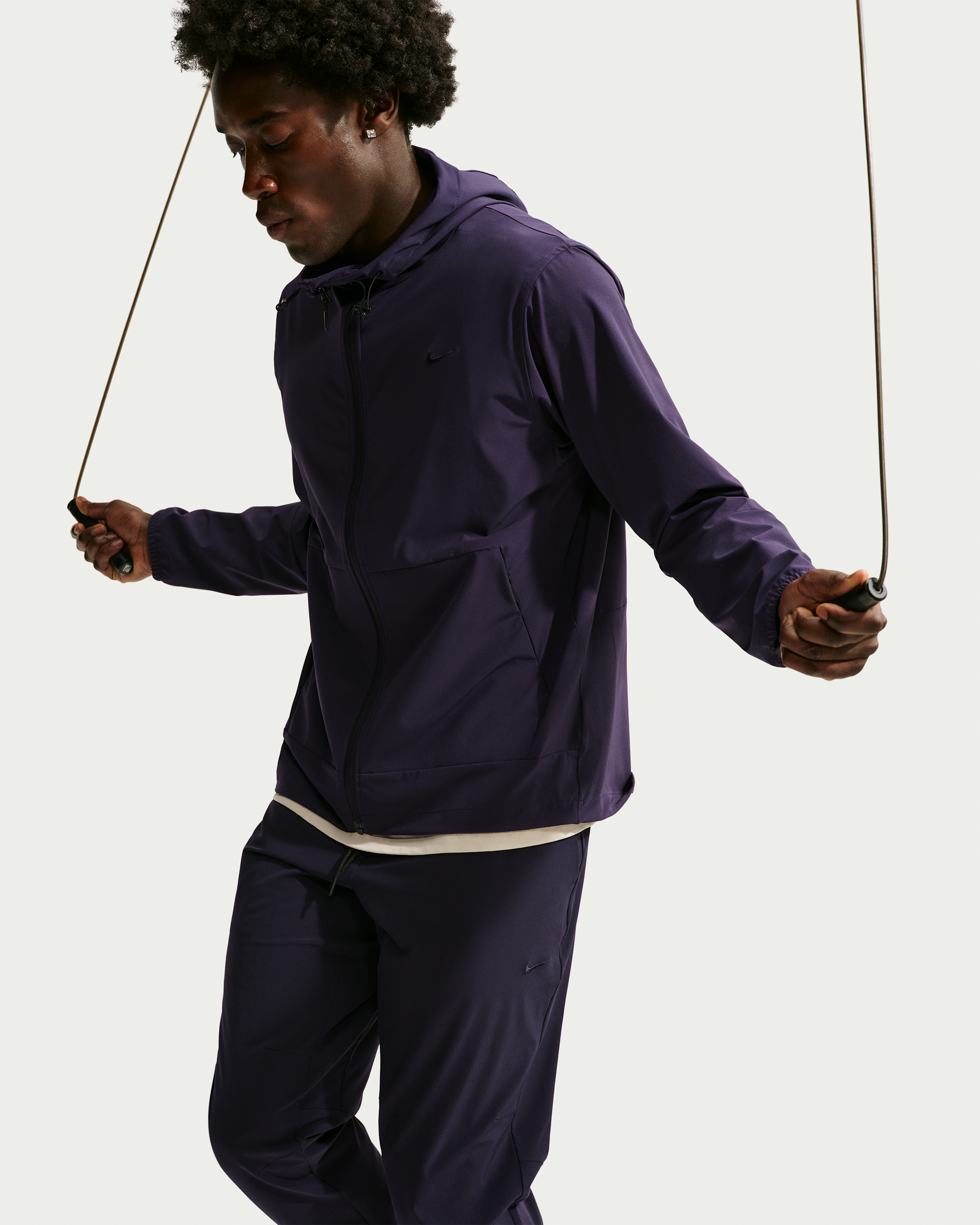Nike Unlimited Men's Repel Hooded Versatile Jacket - Purple Dynasty/Black/Purple Dynasty - View 1