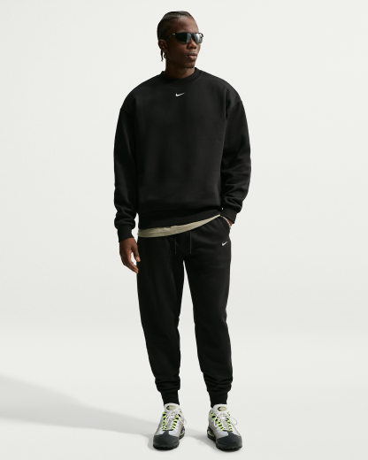 Nike Solo Fleece Men's Joggers - Total Black/Sail - View 1