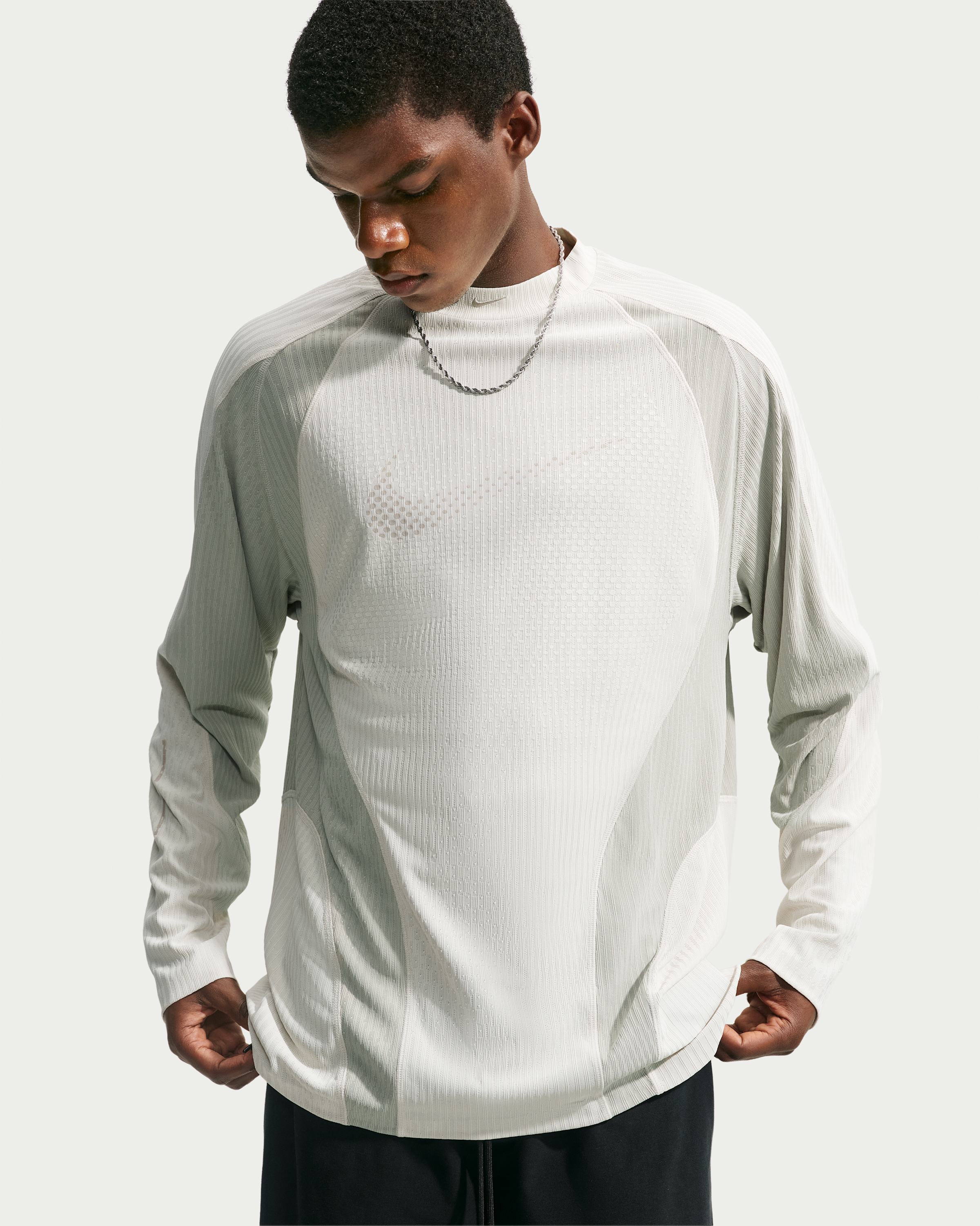 Nike Tech Men's Dri-FIT ADV Jersey - Light Bone/Spruce Fog/Spruce Fog - View 1