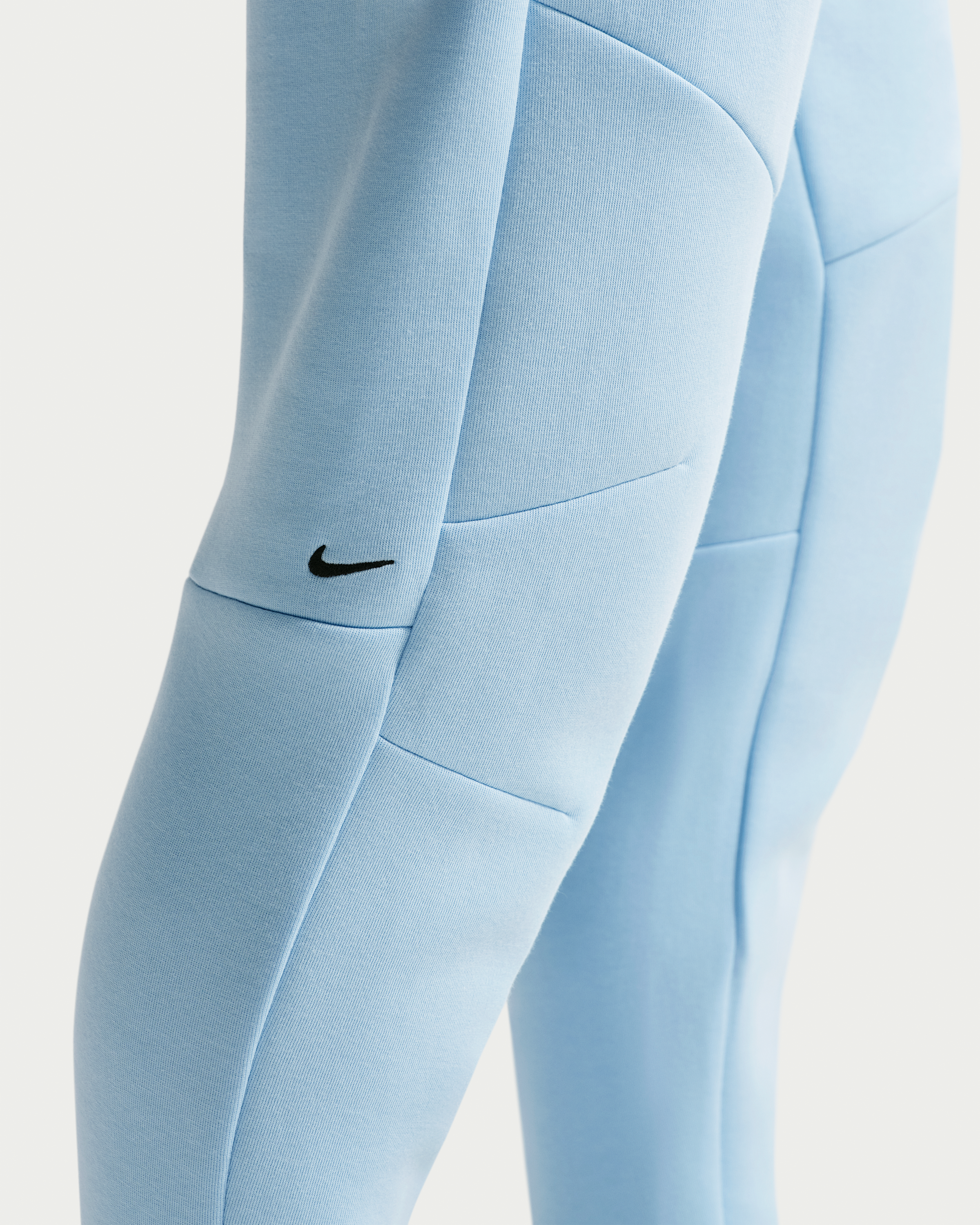 Nike Tech Men's Fleece Joggers - Ice Blue/Black - View 4