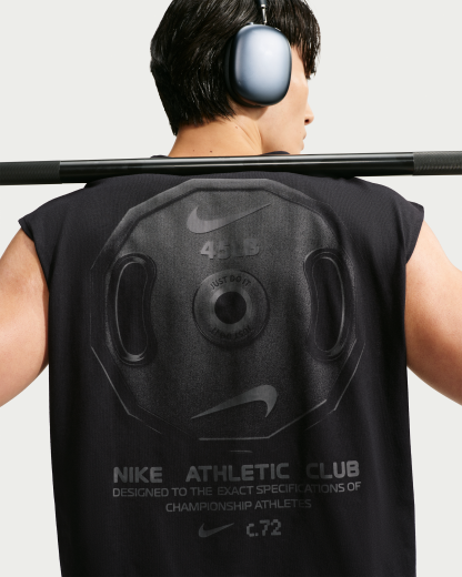 Nike N.A.C. Men's Sleeveless T-Shirt - Black/Team Anthracite - View 2