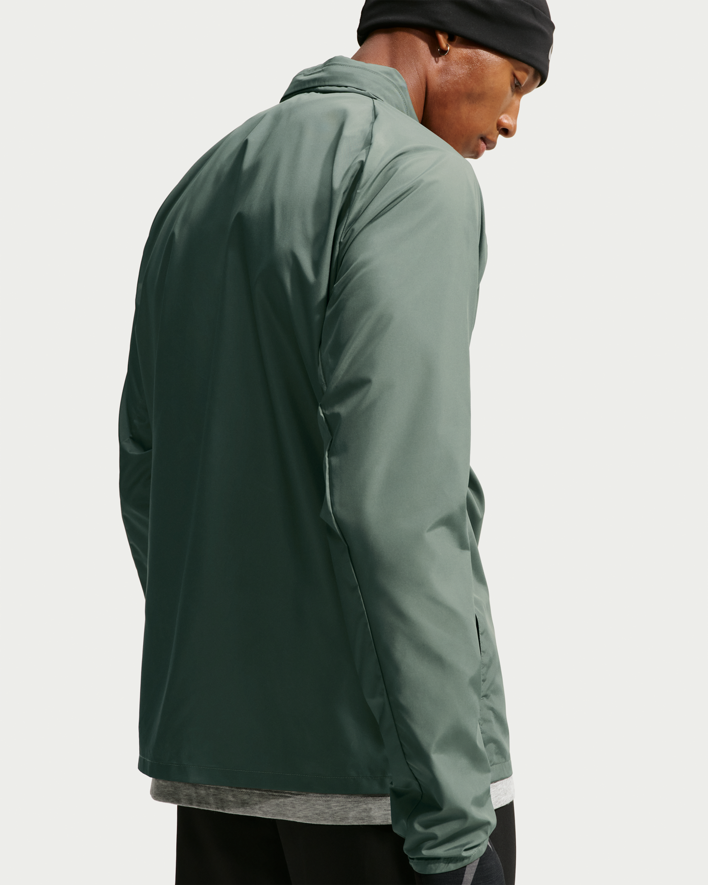 Nike Miler Men's Repel UV Protection Hooded Running Jacket - Camo Green/Camo Green - View 2