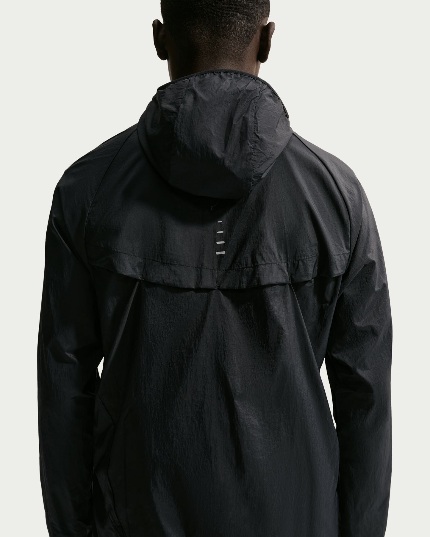 Nike Stride Men's Repel UV Running Jacket - Black/Black - View 2