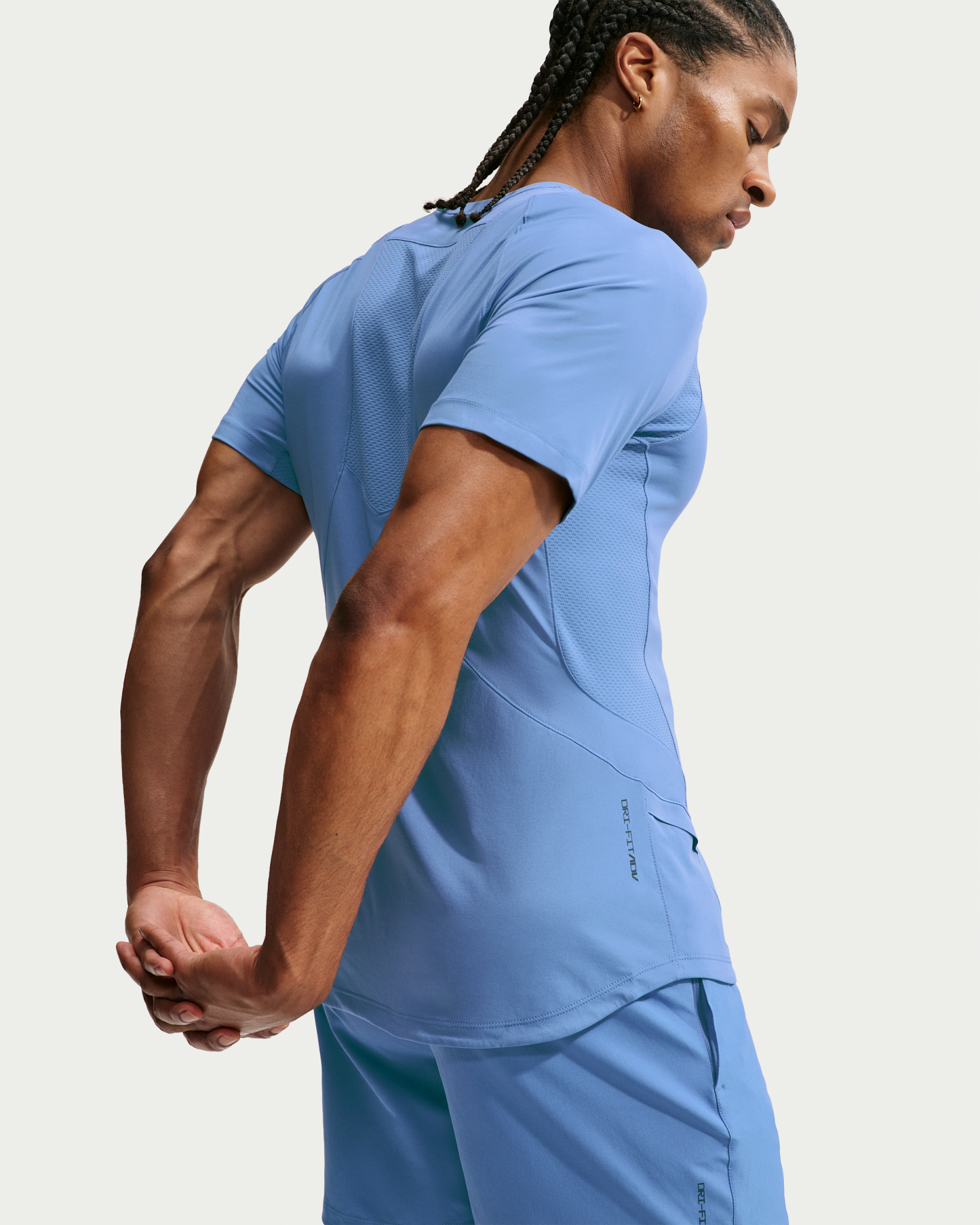Nike Pro Training Men's Dri-FIT ADV Short-Sleeve Top - Indigo Storm/Indigo Storm/Black - View 2