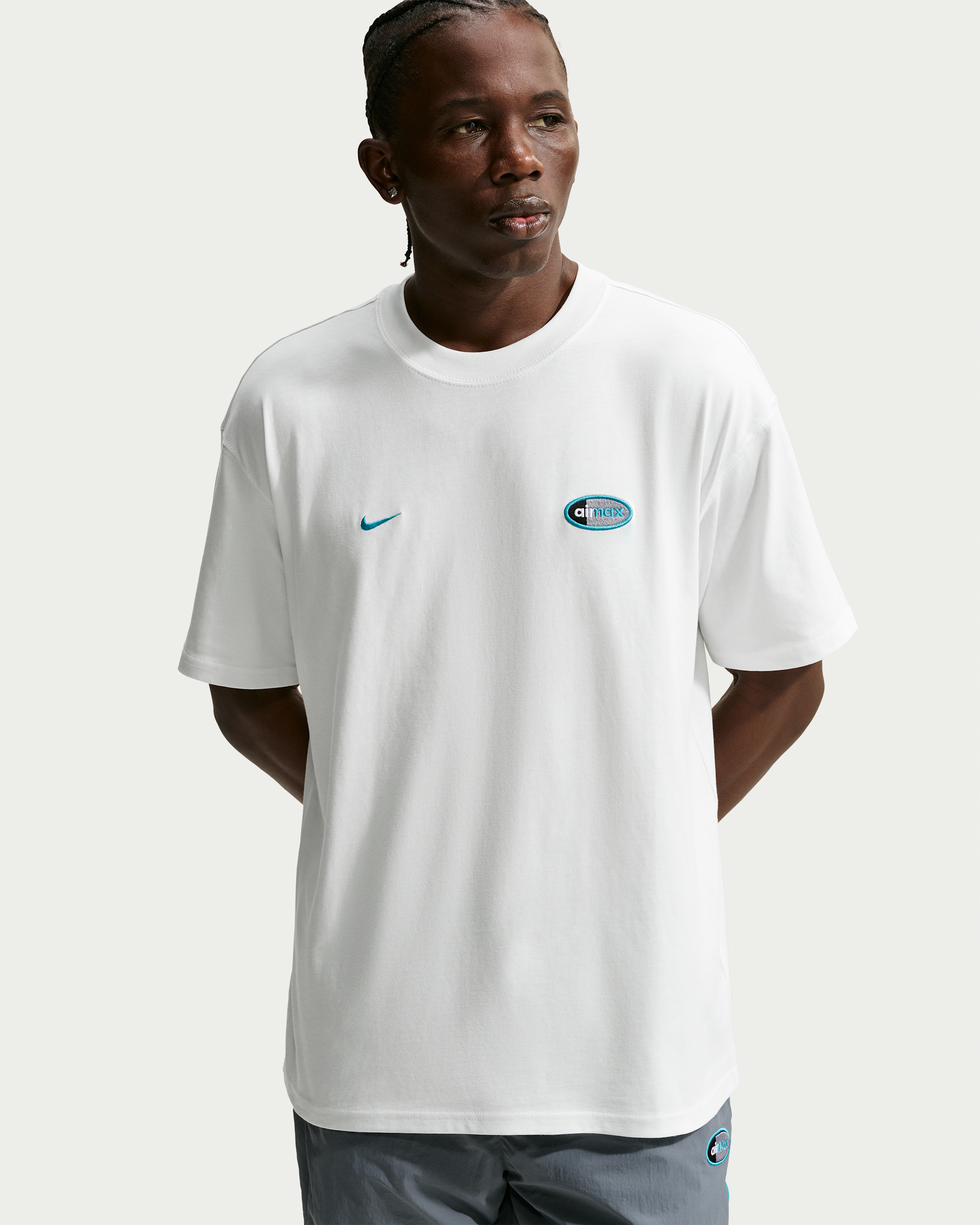 Nike Sportswear Men's T-Shirt - Summit White/Dusty Cactus - View 1