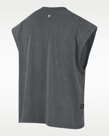 Memphis Grizzlies Standard Issue Men's Nike Sleeveless Basketball Top - Iron Grey/White - View 2