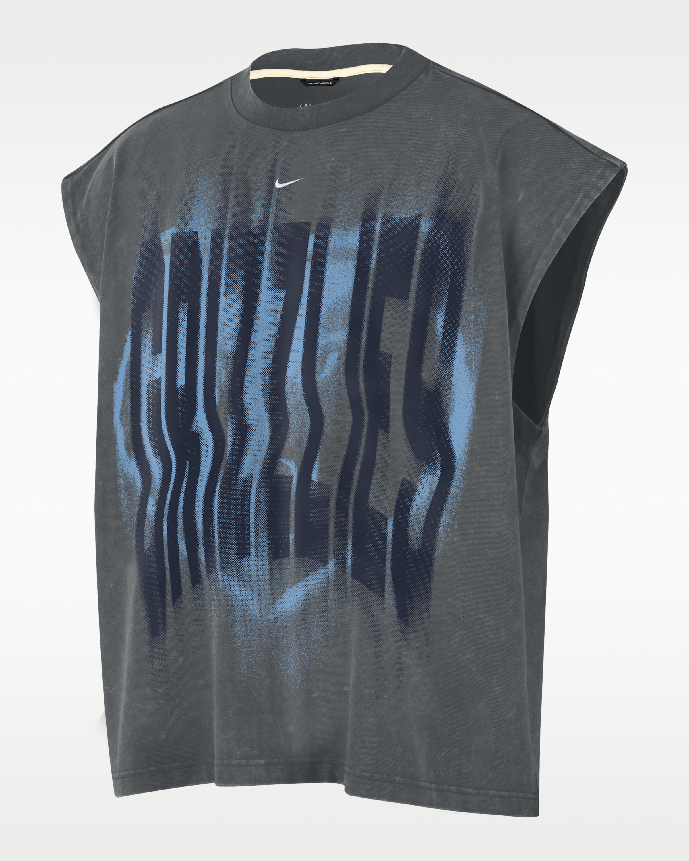 Memphis Grizzlies Standard Issue Men's Nike Sleeveless Basketball Top - Iron Grey/White - View 1
