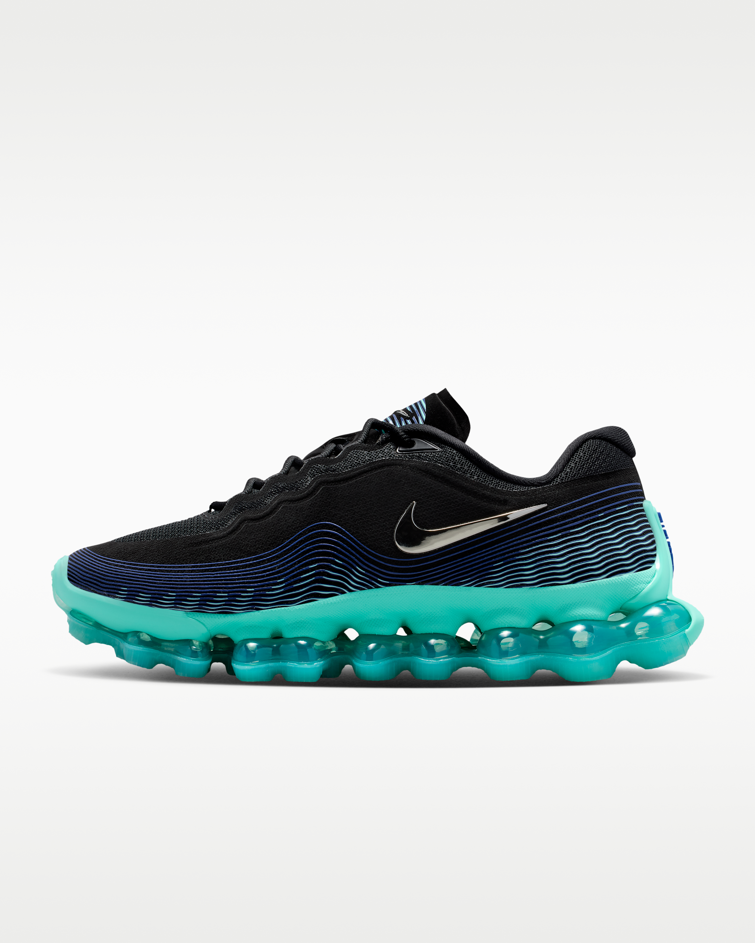 Nike Air Liquid Max Men's Shoes - Black/Radiant Blue/Aurora Green/Chrome - View 1