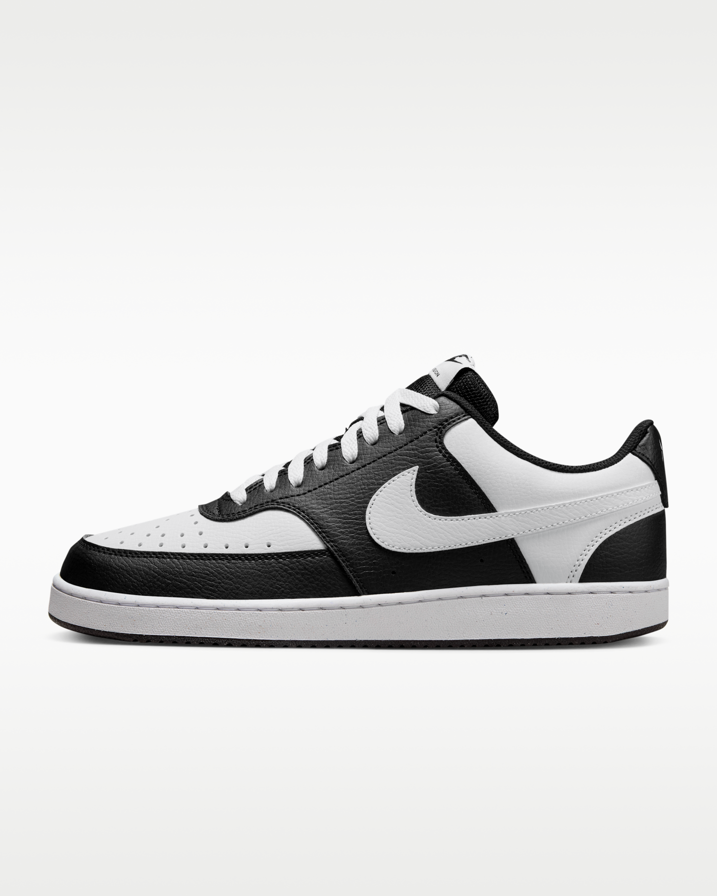 Nike Court Vision Low Men's Shoes - Black/White - View 1