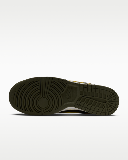 Nike Dunk Low Retro Men's Shoes - Summit White/Yellow Ochre/Cargo Khaki - View 2