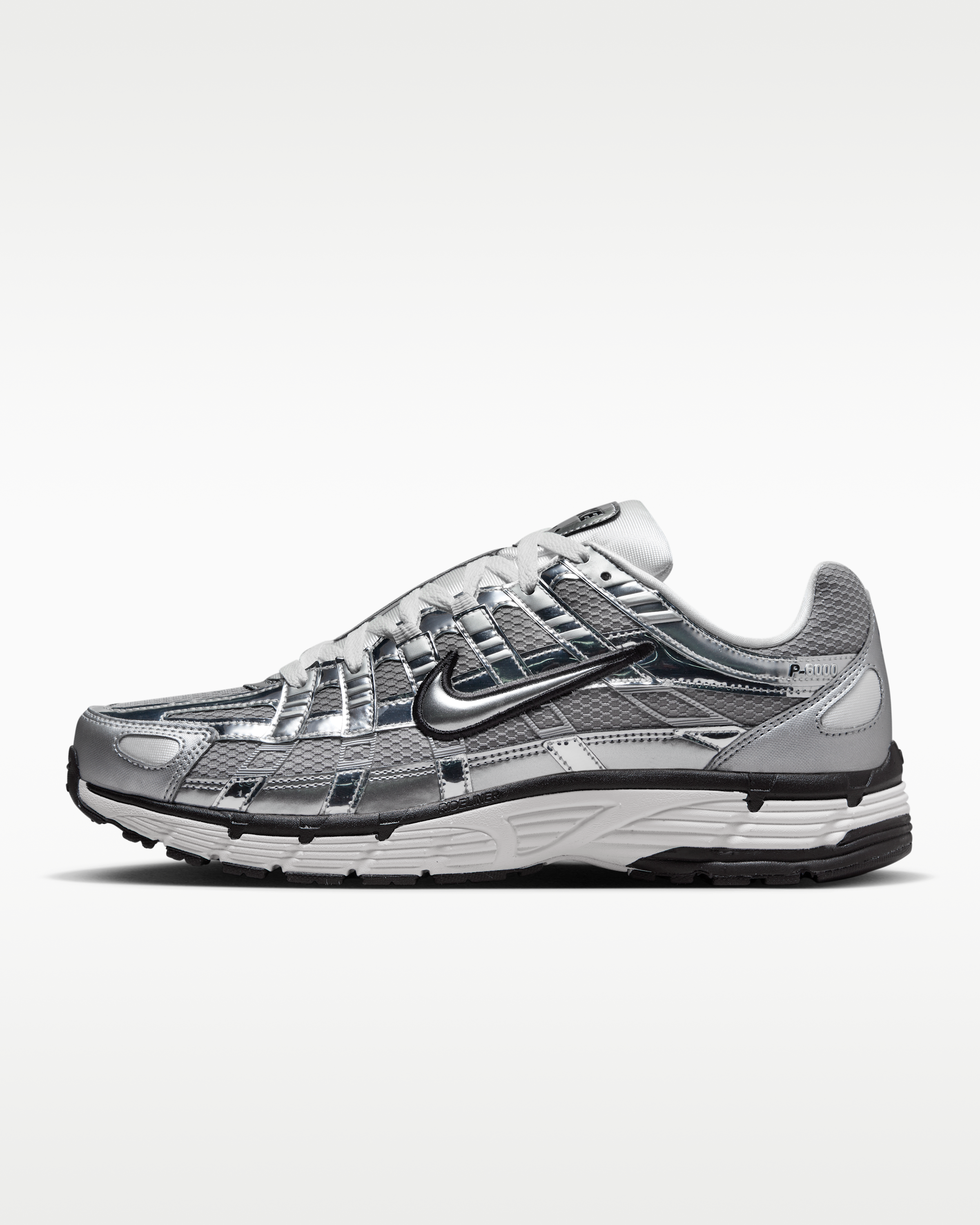 Nike P-6000 Shoes - Metallic Silver/Sail/Black/Metallic Silver - View 1