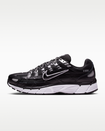Nike P-6000 Shoes - Black/White/Metallic Silver/Black - View 1