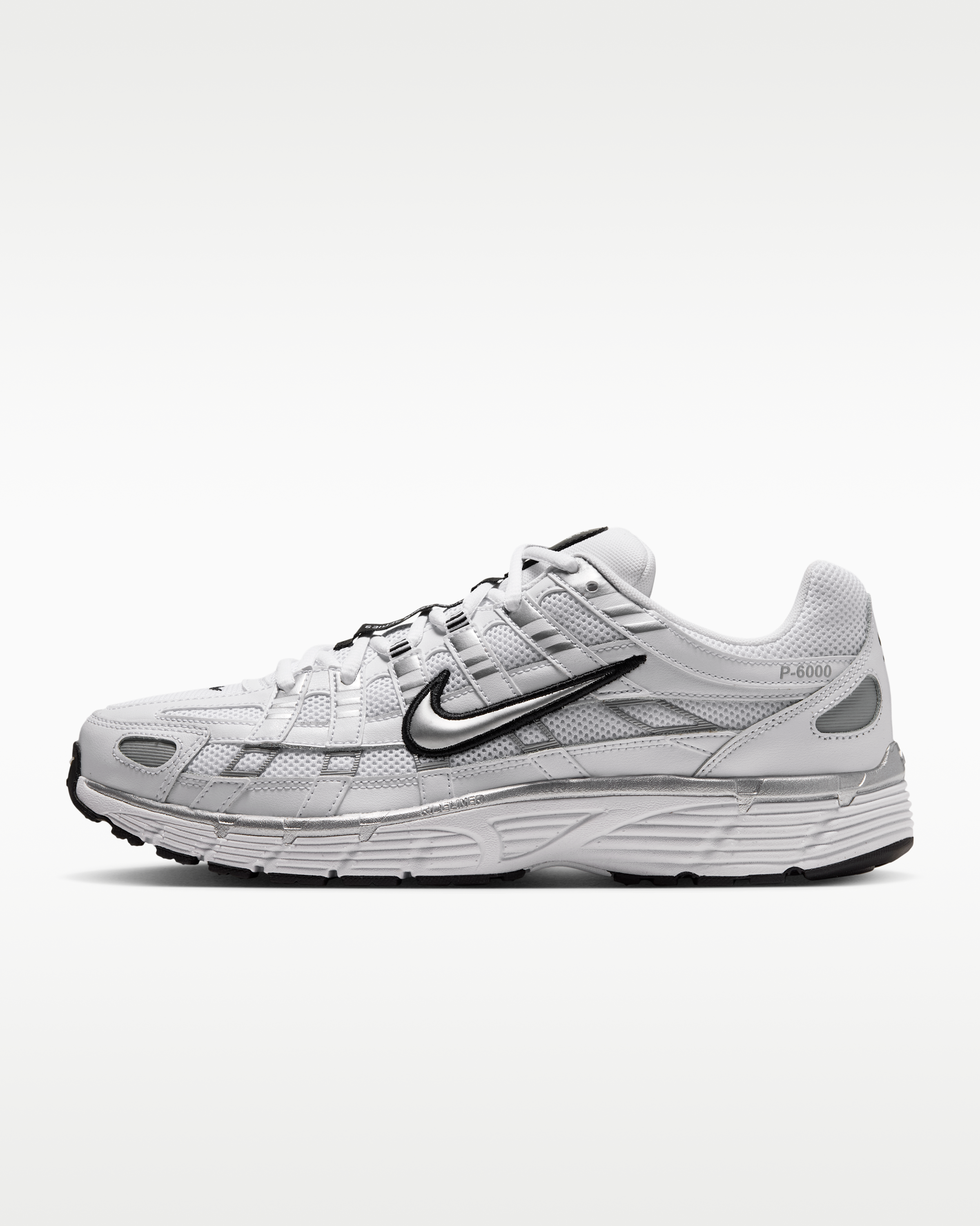 Nike P-6000 Shoes - White/Black/Metallic Silver - View 1