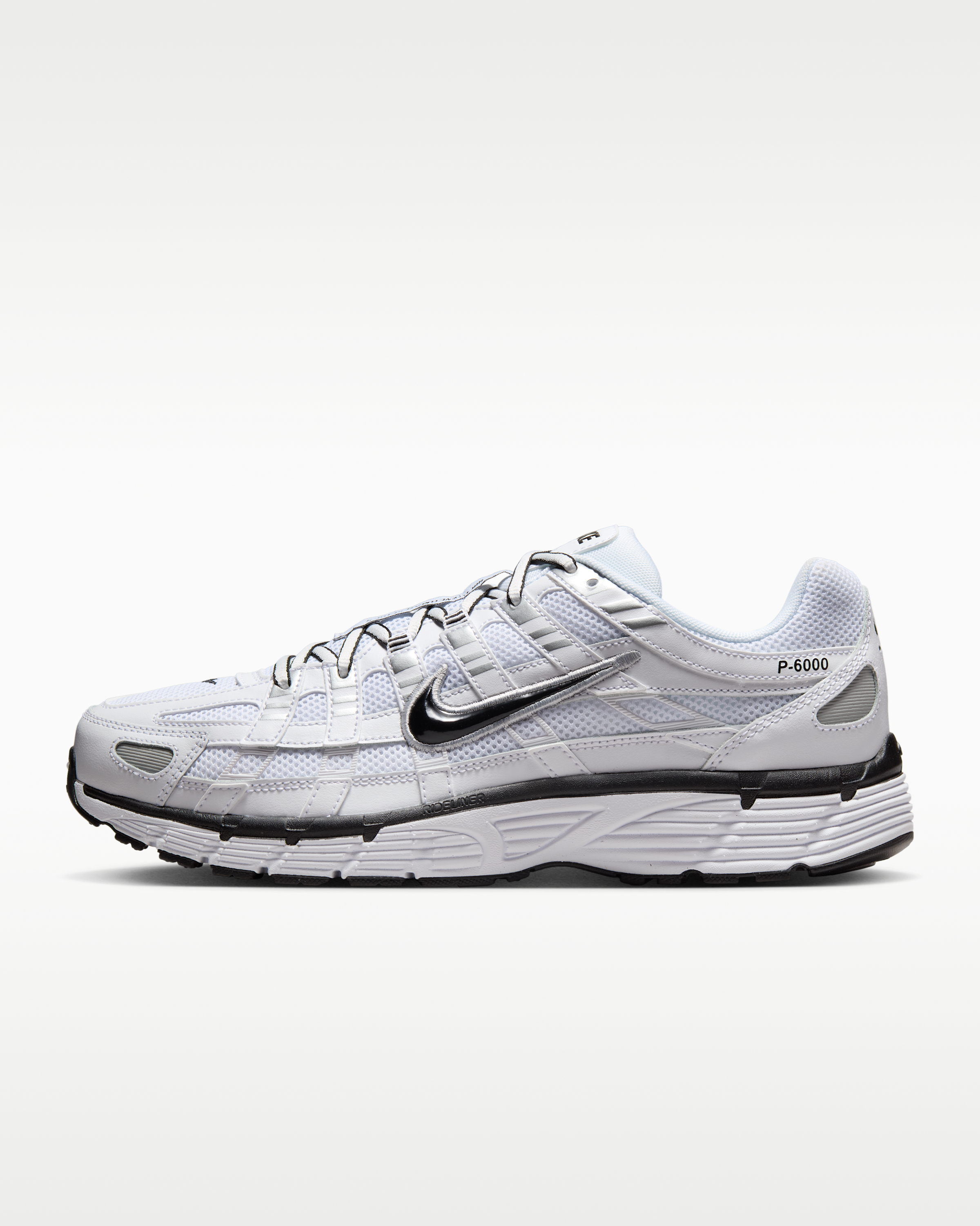 Nike P-6000 Shoes - White/Metallic Silver/Black/Black - View 1