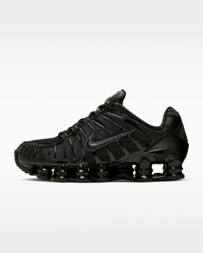 Nike Shox TL Men's Shoes - Black/Metallic Hematite/Max Orange/Black - View 1
