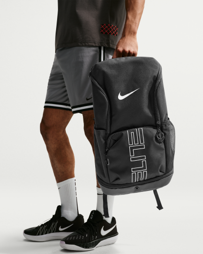 Nike Varsity Elite Backpack (32L) - Black/Black/Metallic Silver - View 1