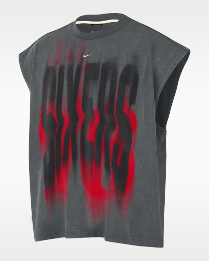 Philadelphia 76ers Standard Issue Men's Nike Sleeveless Basketball Top - Iron Grey/White - View 1