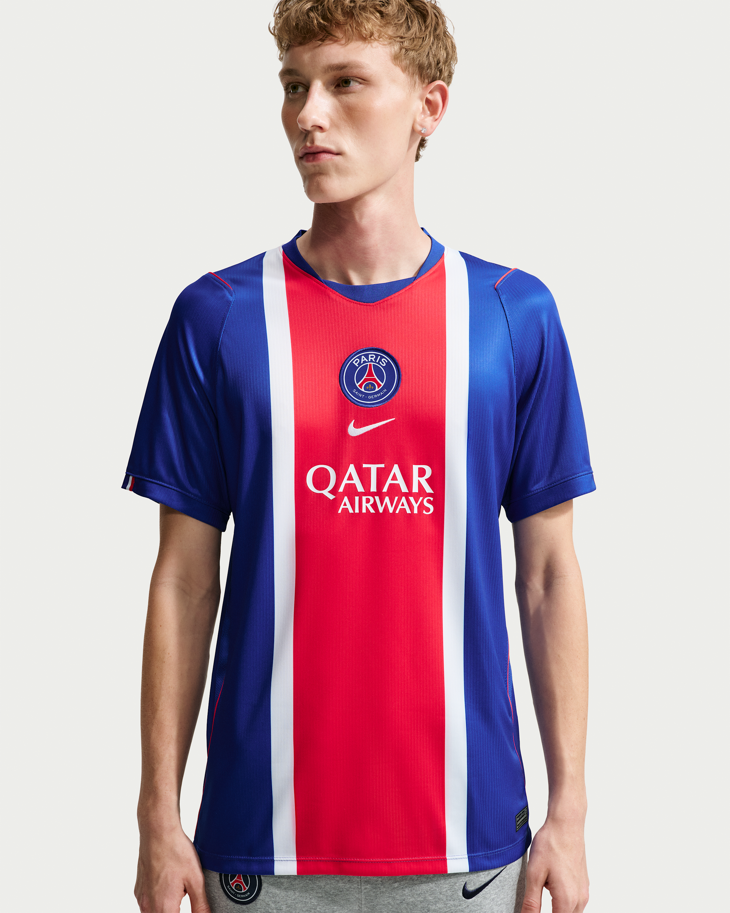 Paris Saint-Germain 2026/27 Stadium Home Men's Nike Dri-FIT Football Replica Shirt - Old Royal/White/University Red/White - View 1
