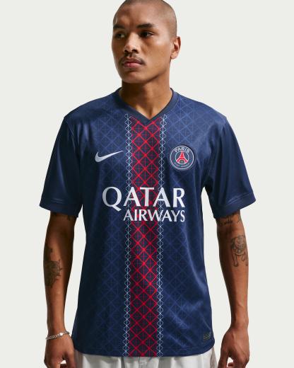 Paris Saint-Germain 2025/26 Stadium Home Men's Nike Dri-FIT Football Replica Shirt - Midnight Navy/Midnight Navy/White - View 1