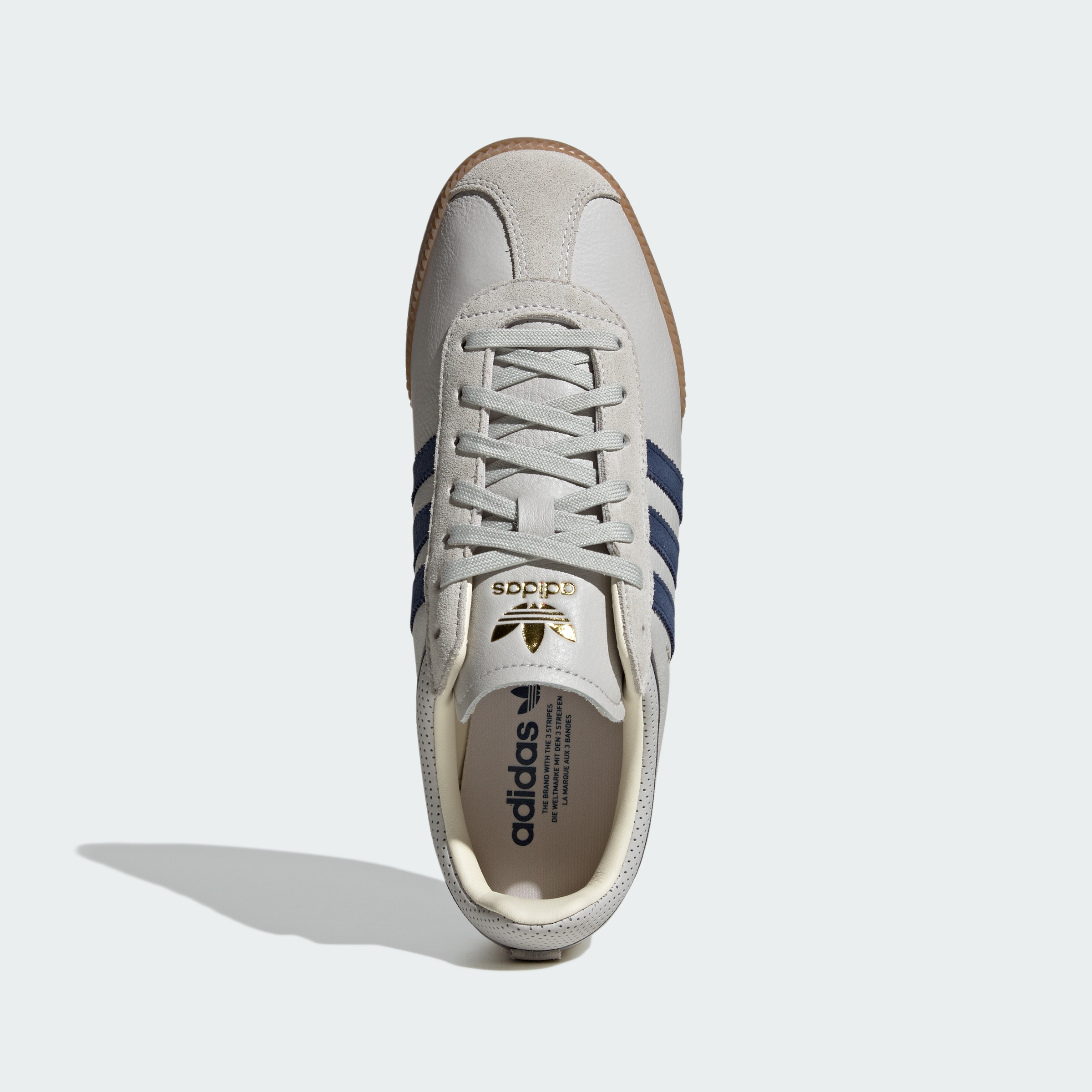 adidas SAMBA 62 SUPER SHOES - Grey One / Night Indigo / Gum - View 3