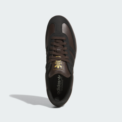 adidas SAMBA ADV Shoes - Dark Brown / Core Black / Gum - View 3