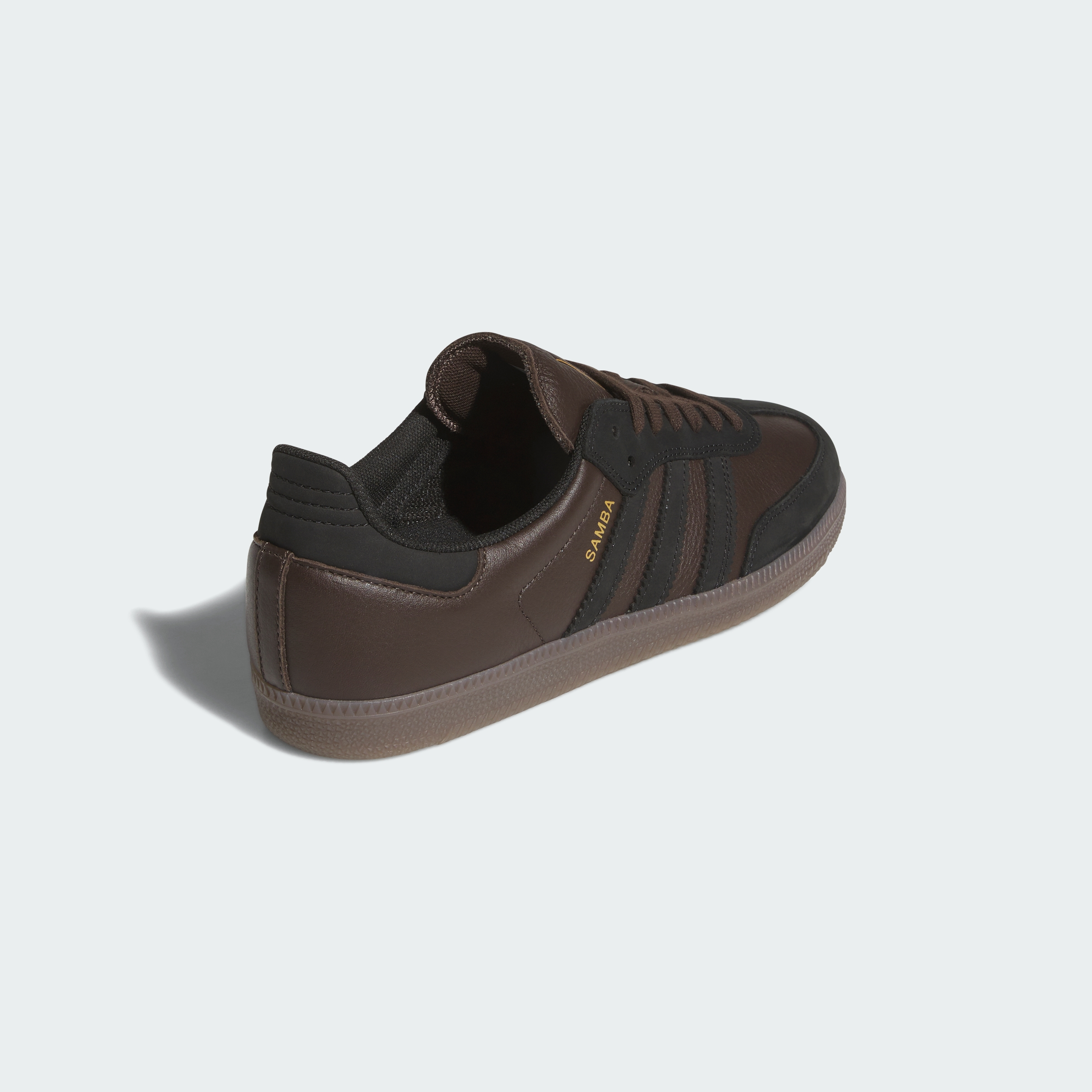 adidas SAMBA ADV Shoes - Dark Brown / Core Black / Gum - View 6