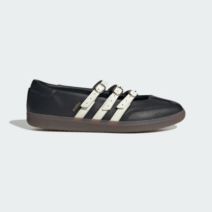 adidas SAMBA BALLET SHOES - Core Black / Off White / Gum - View 2