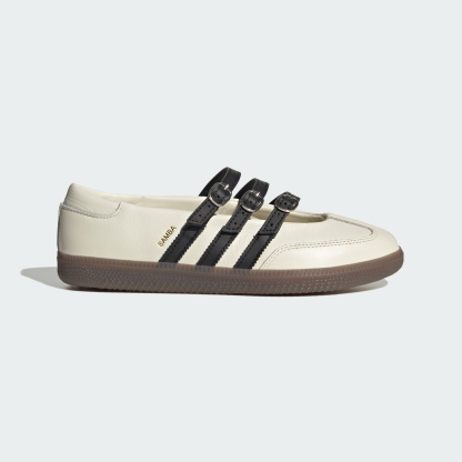 adidas SAMBA BALLET SHOES - Off White / Core Black / Gum - View 2