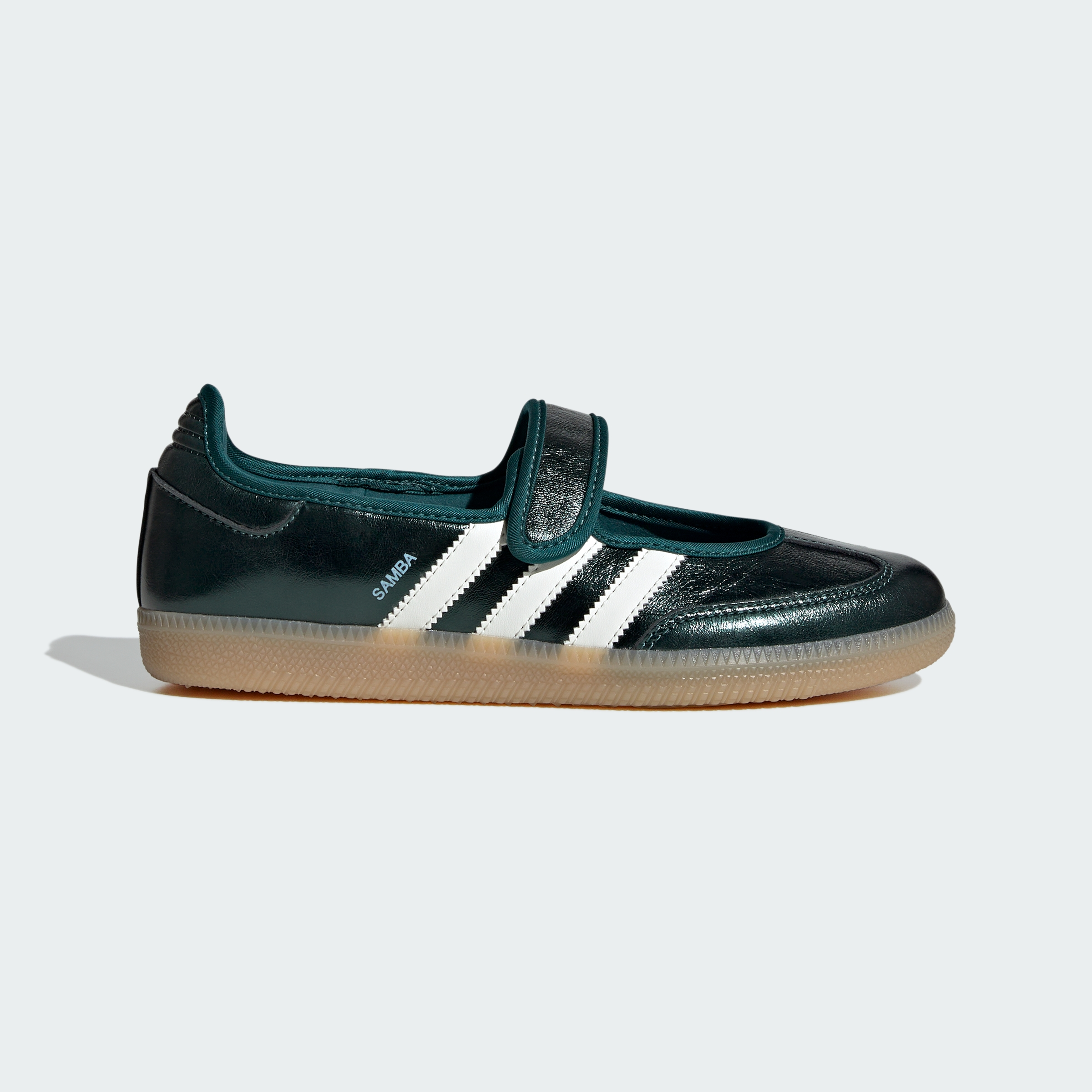 adidas SAMBA JANE SHOES - Rich Green / Off White / Gum - View 2