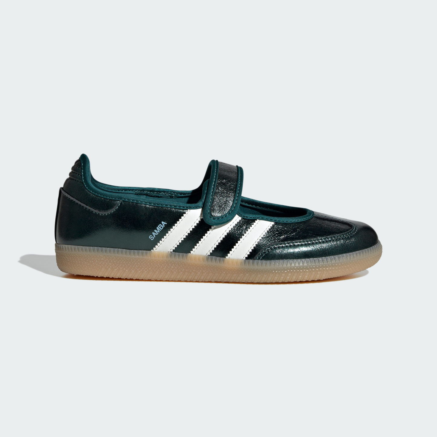 adidas SAMBA JANE SHOES - Rich Green / Off White / Gum - View 2