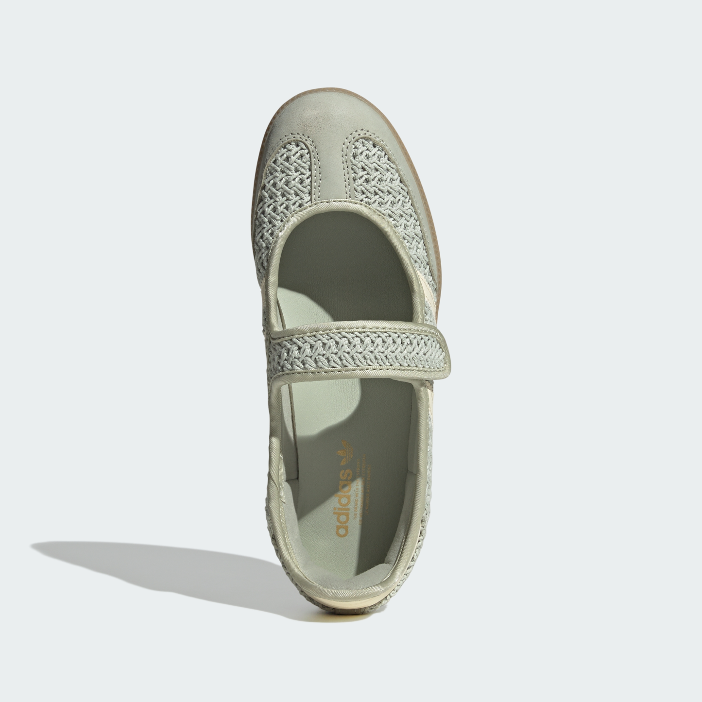 adidas SAMBA JANE SHOES - Halo Green / Warm Vanilla / Gold Metallic - View 3