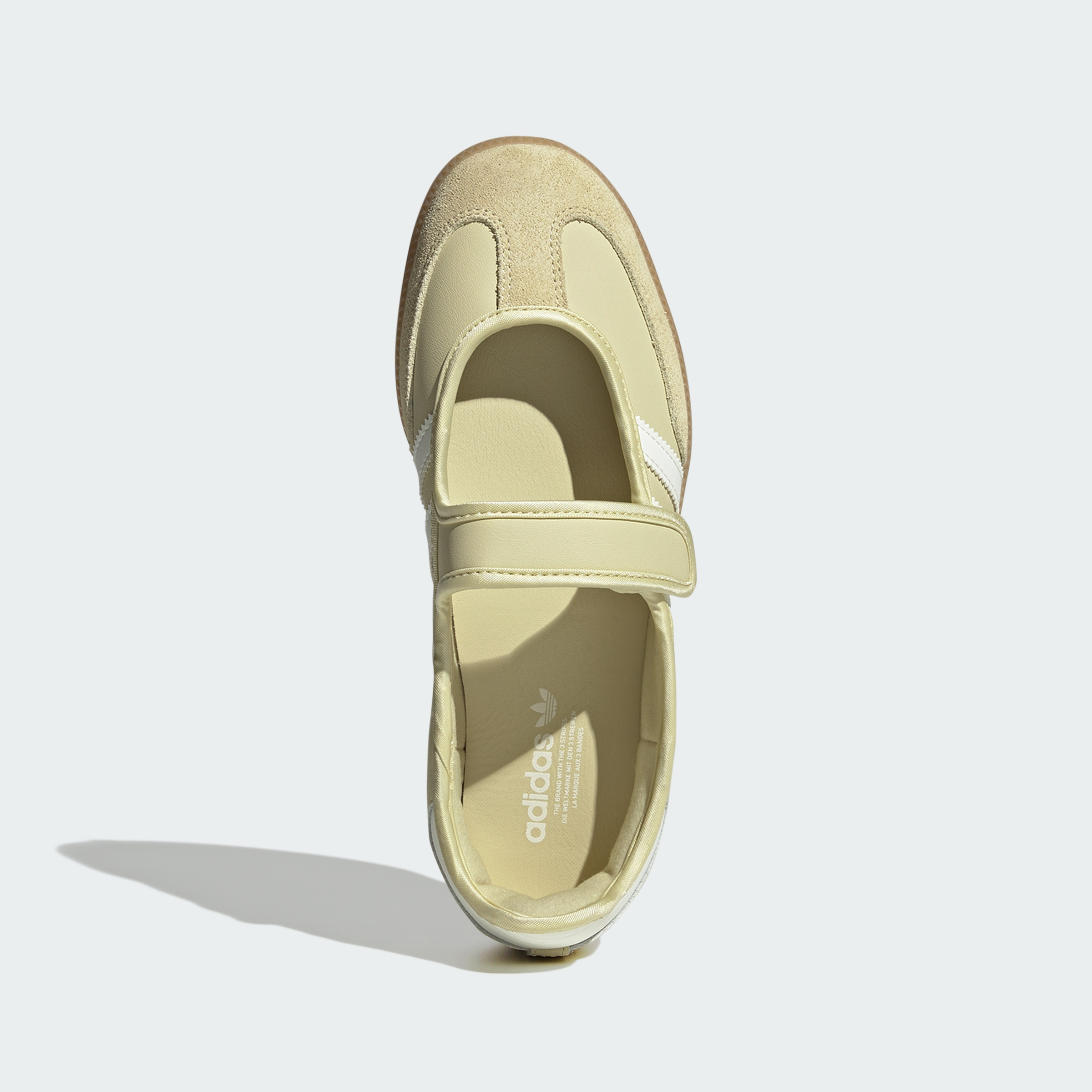 adidas SAMBA JANE SHOES - Dual Yellow / Off White / Gum - View 3