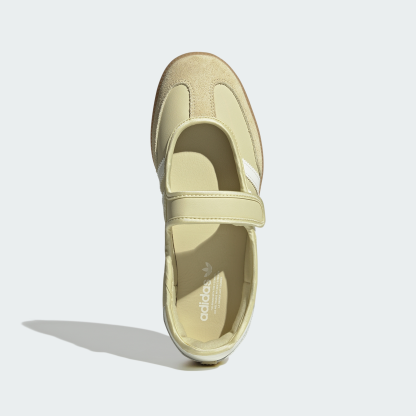 adidas SAMBA JANE SHOES - Dual Yellow / Off White / Gum - View 3