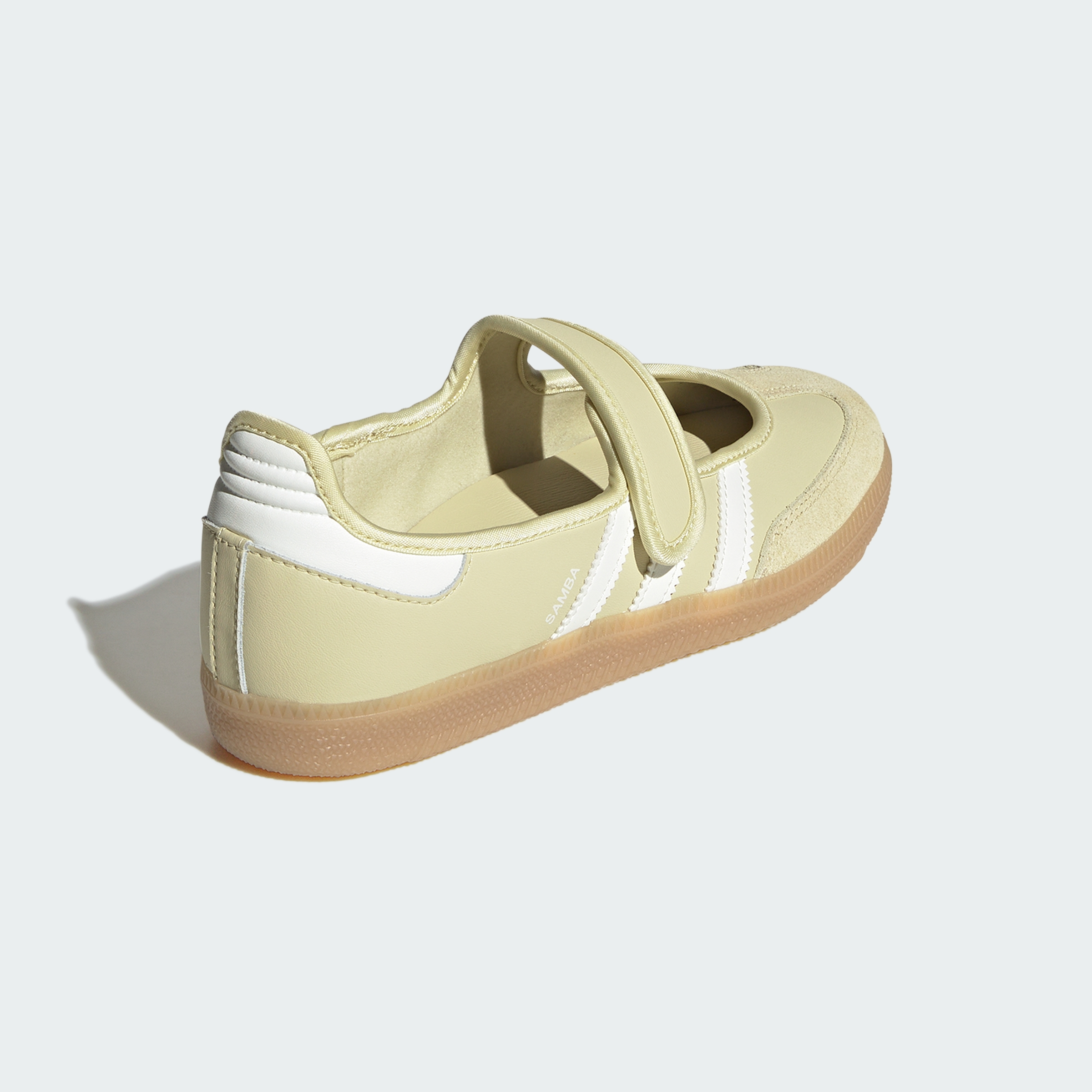 adidas SAMBA JANE SHOES - Dual Yellow / Off White / Gum - View 6