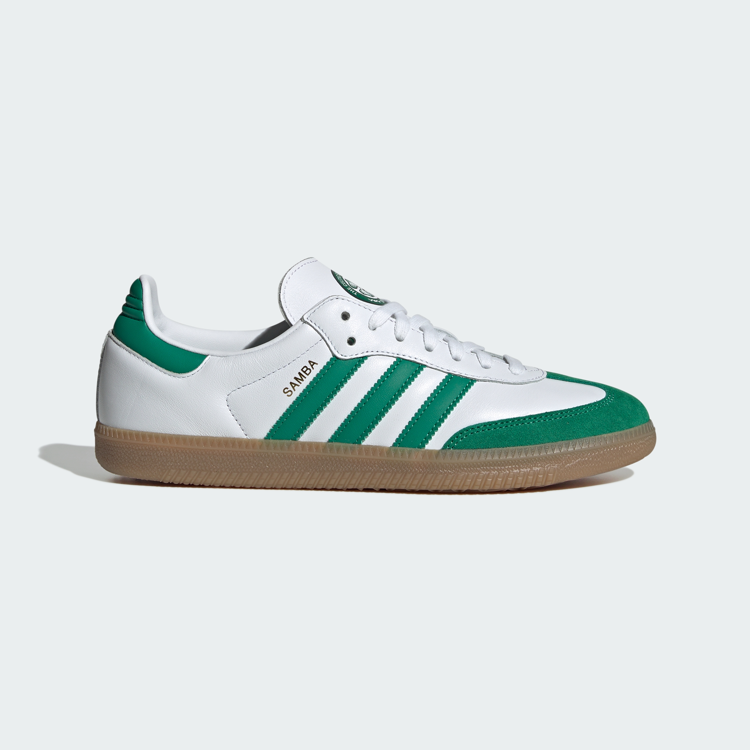 adidas SAMBA LICENSED - Cloud White / Bold Green / Gum - View 2