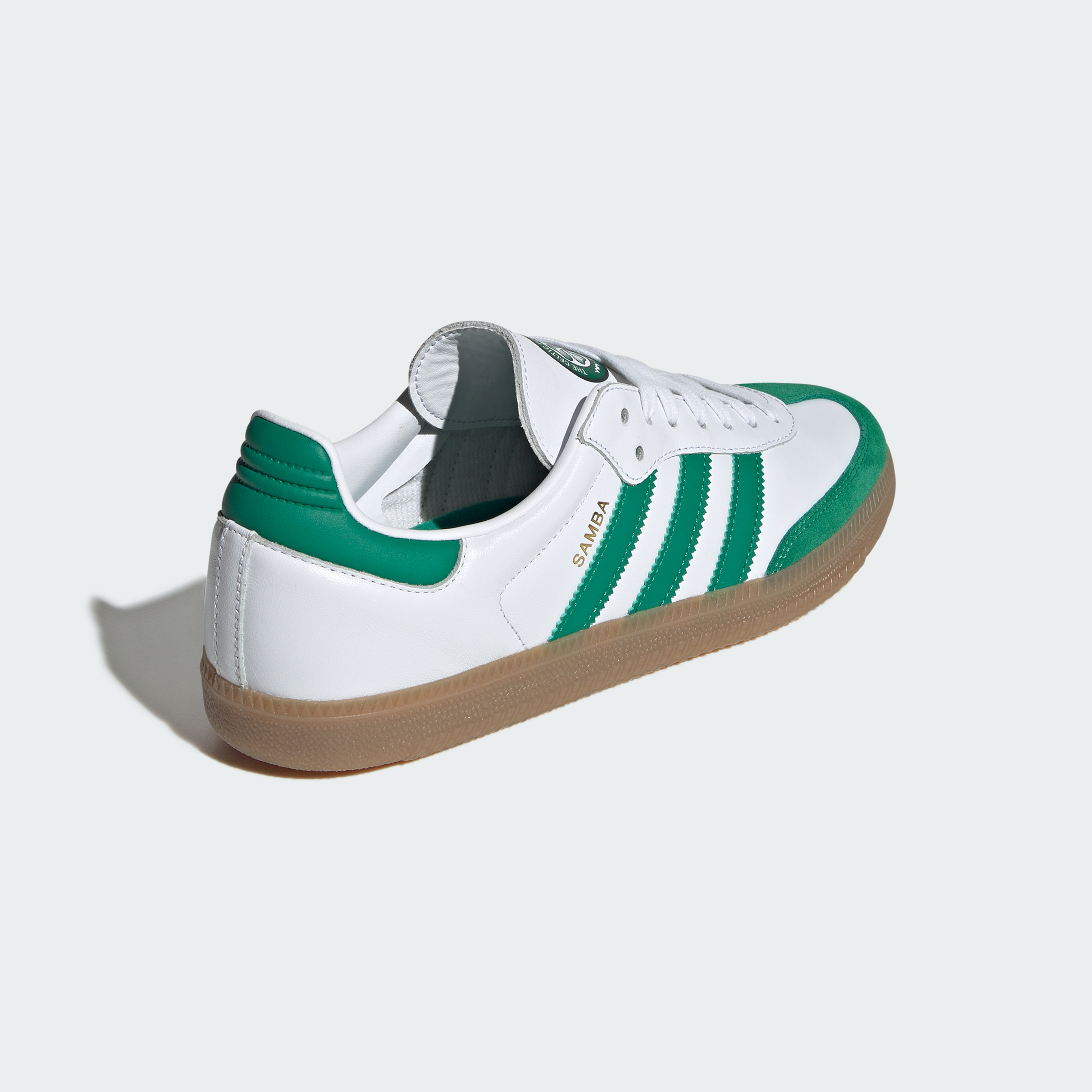 adidas SAMBA LICENSED - Cloud White / Bold Green / Gum - View 7
