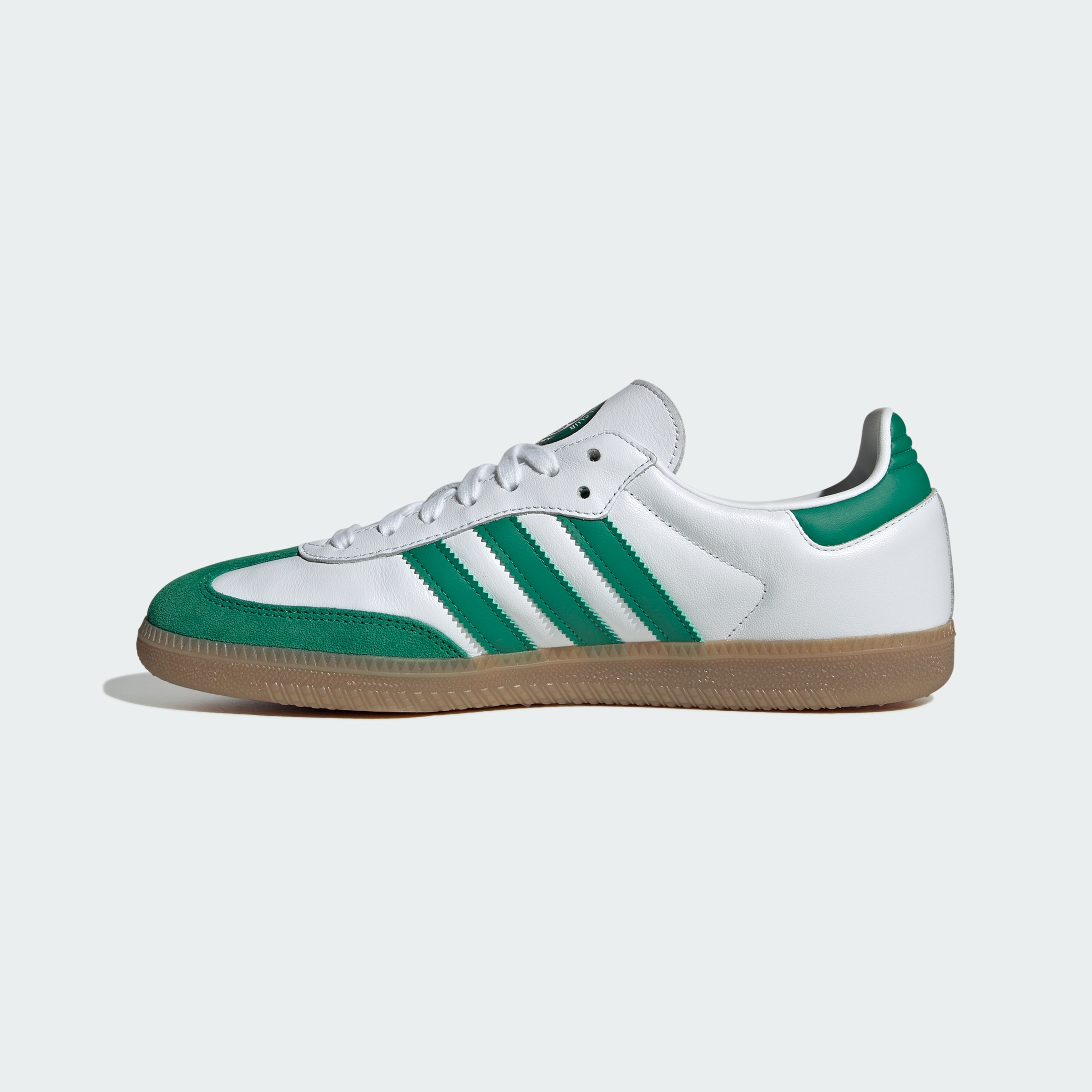 adidas SAMBA LICENSED - Cloud White / Bold Green / Gum - View 8