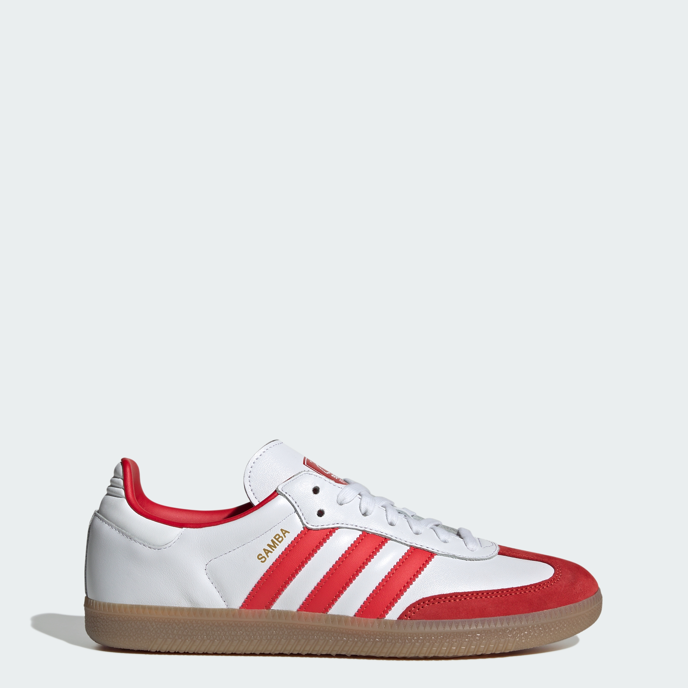 adidas SAMBA LICENSED - Cloud White / Red / Gum - View 1
