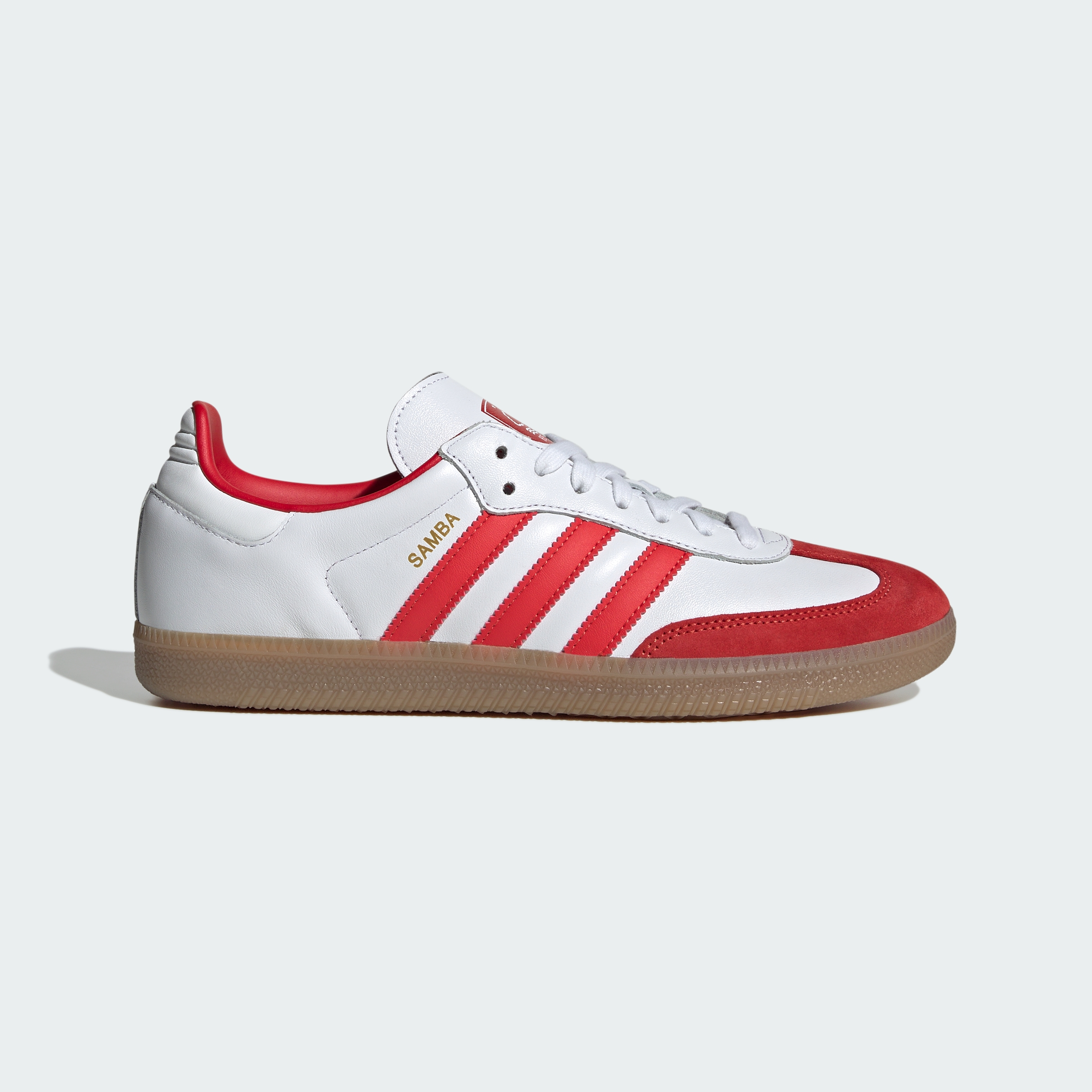 adidas SAMBA LICENSED - Cloud White / Red / Gum - View 2
