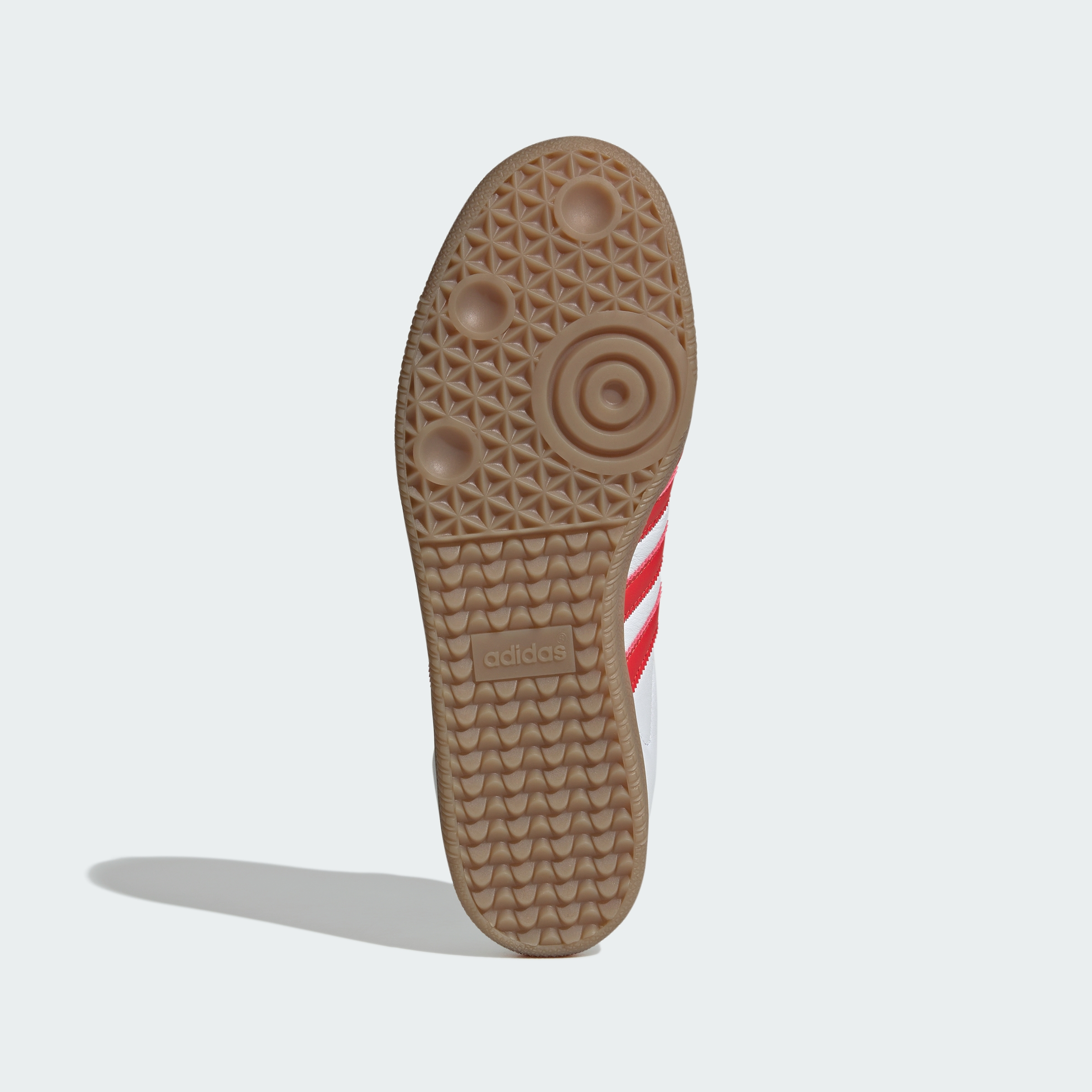 adidas SAMBA LICENSED - Cloud White / Red / Gum - View 5