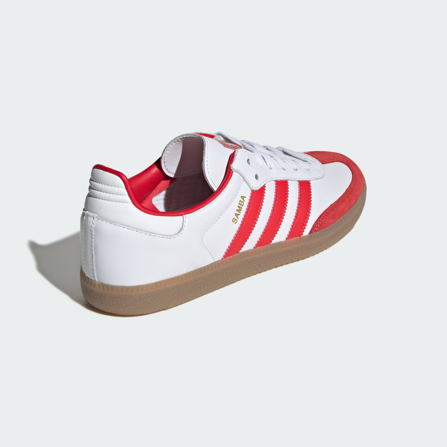 adidas SAMBA LICENSED - Cloud White / Red / Gum - View 7