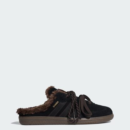 adidas SAMBA OG MULE SHOES - Core Black / Core Black / Dark Brown - View 1