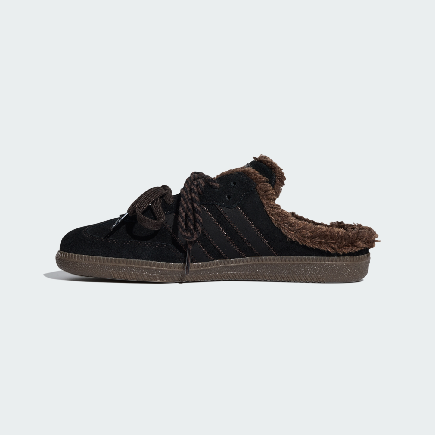 adidas SAMBA OG MULE SHOES - Core Black / Core Black / Dark Brown - View 7