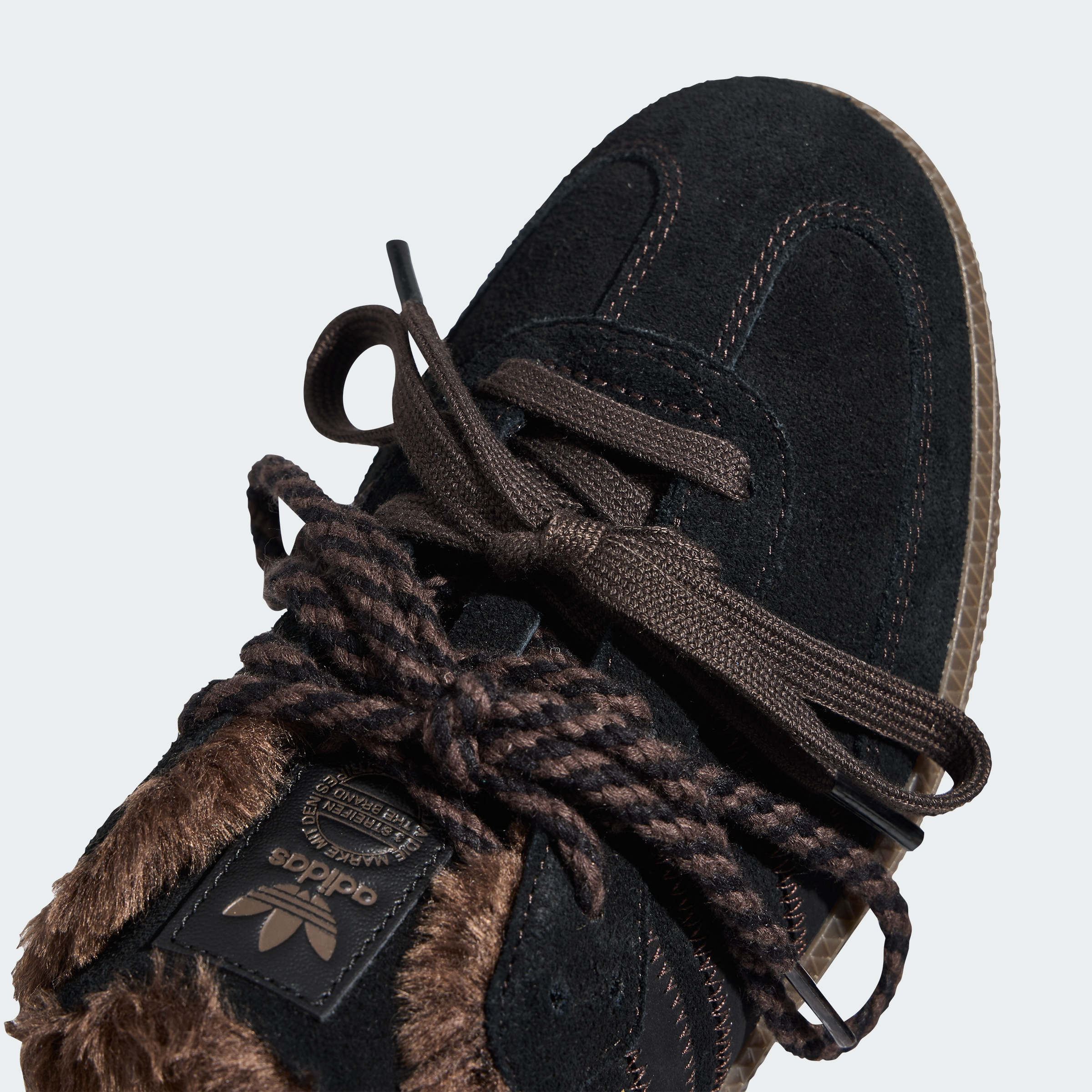 adidas SAMBA OG MULE SHOES - Core Black / Core Black / Dark Brown - View 9