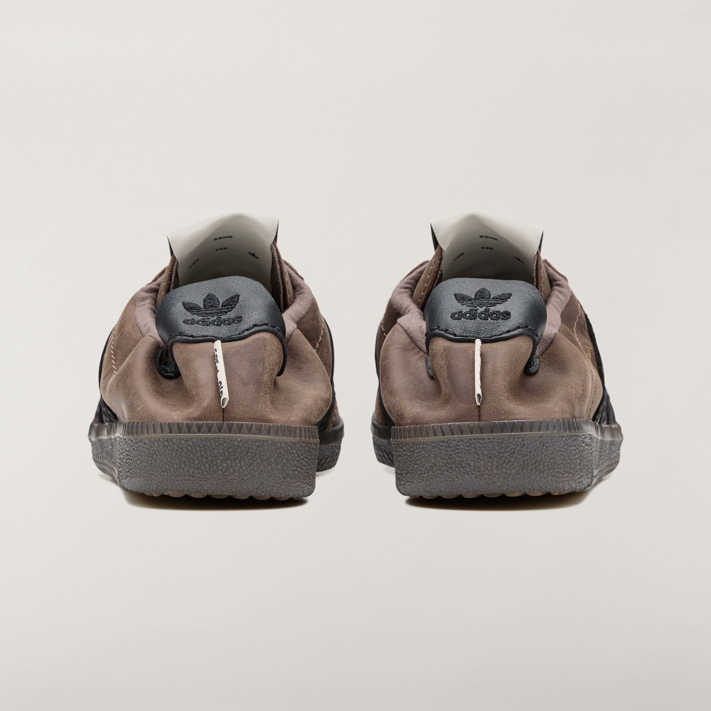 adidas SAMBA OG SFTM Shoes - Brown / Core Black / Gold Metallic - View 6