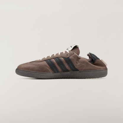 adidas SAMBA OG SFTM Shoes - Brown / Core Black / Gold Metallic - View 7